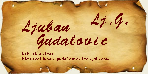 Ljuban Gudalović vizit kartica